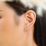 Melle Floral Hoops | Made Different Co | Singapore Personalised Jewellery