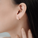 Dara Pearl Huggies | Made Different Co | Singapore Personalised Jewellery