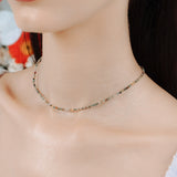 Agate Eternity Necklace.