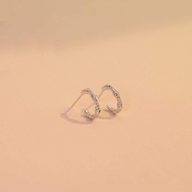 Laurette Love Knot Hoops