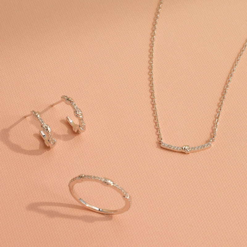 Laurette Love Knot Hoops