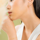 Melle Floral Hoops | Made Different Co | Singapore Personalised Jewellery