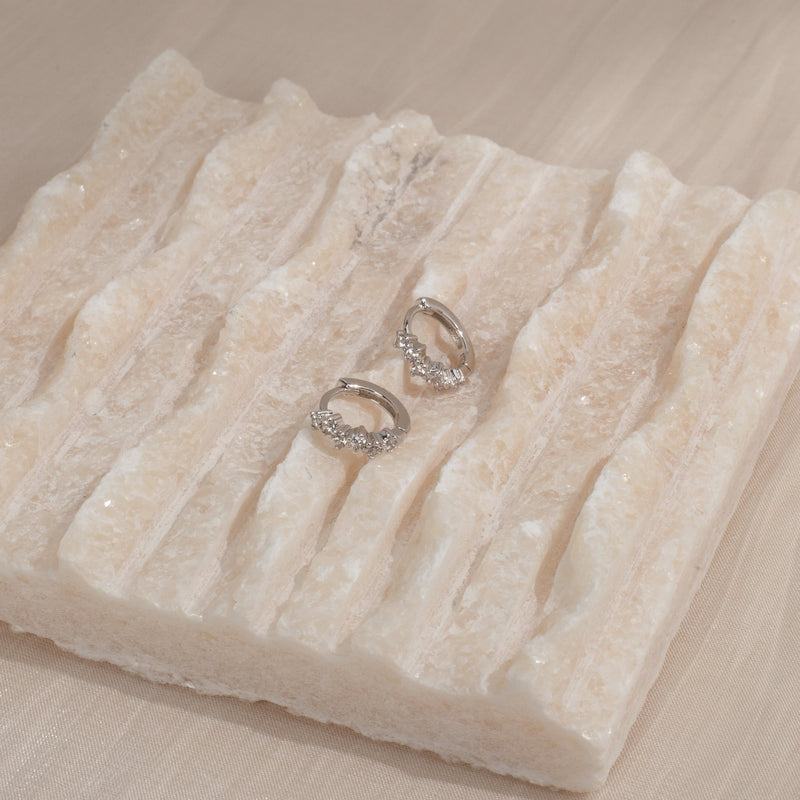 Brissa Crystal Huggies | Made Different Co | Singapore Personalised Jewellery