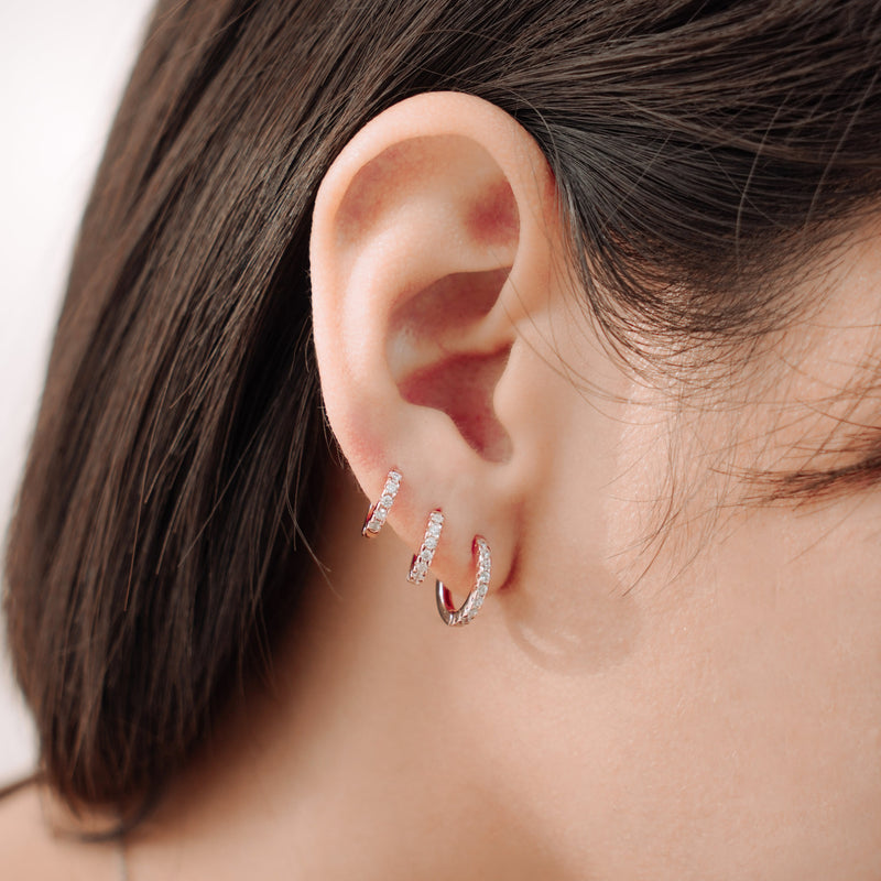 Cami Cubic Hoops | Made Different Co | Singapore Personalised Jewellery