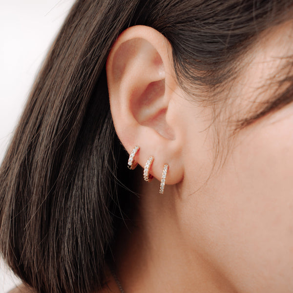 Cami Cubic Hoops | Made Different Co | Singapore Personalised Jewellery