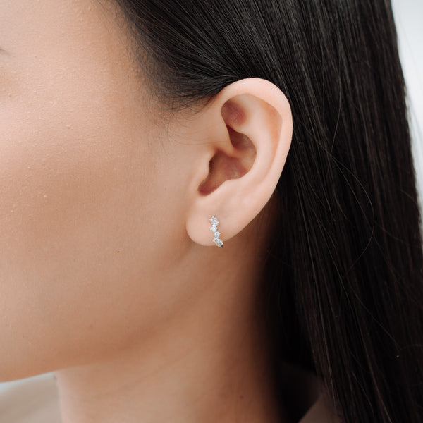 Brissa Crystal Huggies | Made Different Co | Singapore Personalised Jewellery