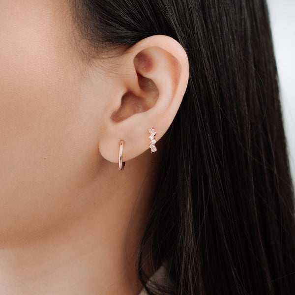 Brissa Crystal Huggies | Made Different Co | Singapore Personalised Jewellery