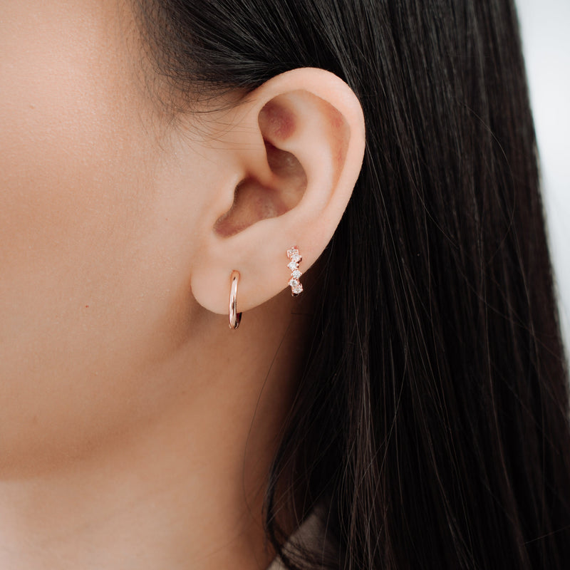 Brissa Crystal Huggies | Made Different Co | Singapore Personalised Jewellery