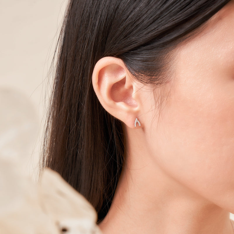 Theia Wishbone Studs.