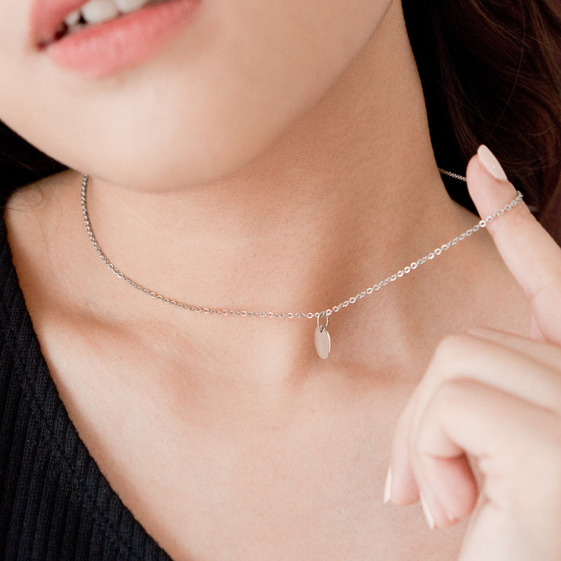 Mini Round Pendant Necklace Made Different Co.