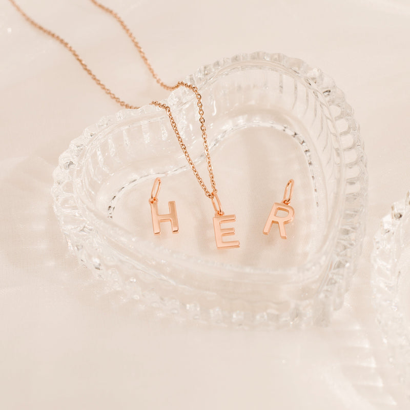 Initial Charm Pendant Made Different Co.