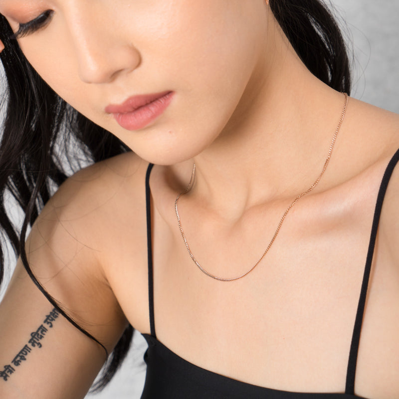 Curb Chain Necklace.