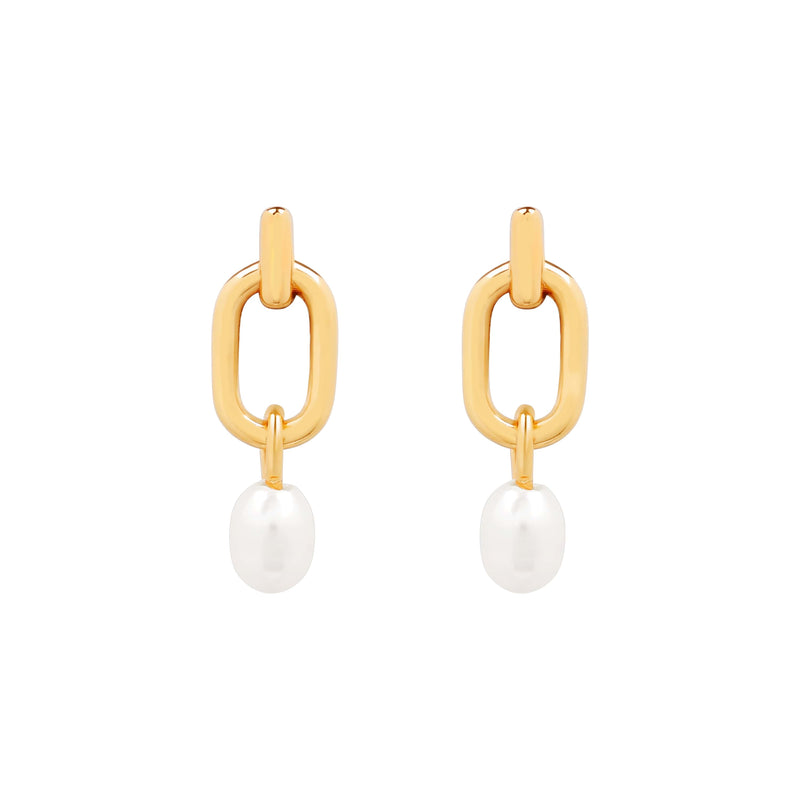 Olivine Pearl Studs.