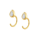 Teardrop Hook Earrings.