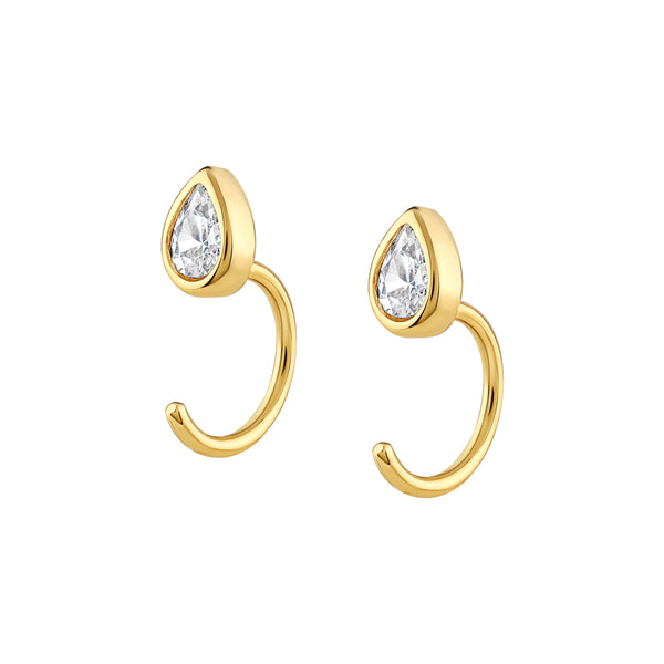 Teardrop Hook Earrings.